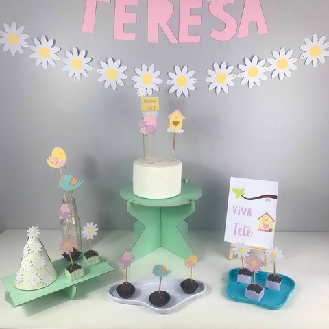 FESTA PASSARINHOS (CANDY COLOR) - KIT PAPELARIA