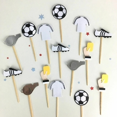 KIT MINI TOPPER FUTEBOL - 15 UNIDADES