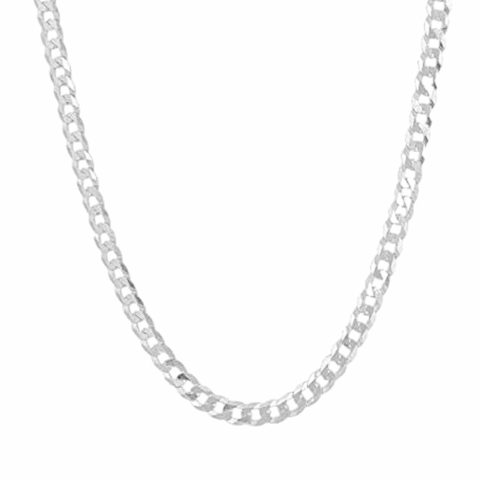 Corrente Masculina Grumet 4MM - Prata 925