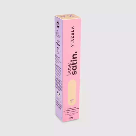 Base Líquida Satin Vizzela - Cor 03