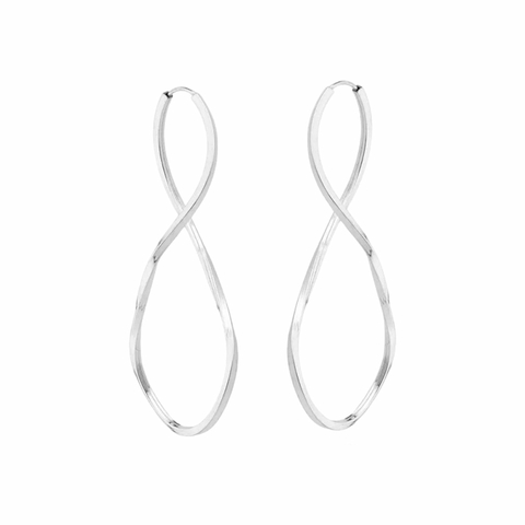 Argola Infinito 5,5CM - Prata 925**