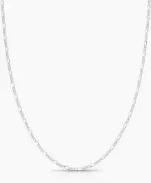 Corrente Masculina Fígaro 1MM - 60cm - Prata 925