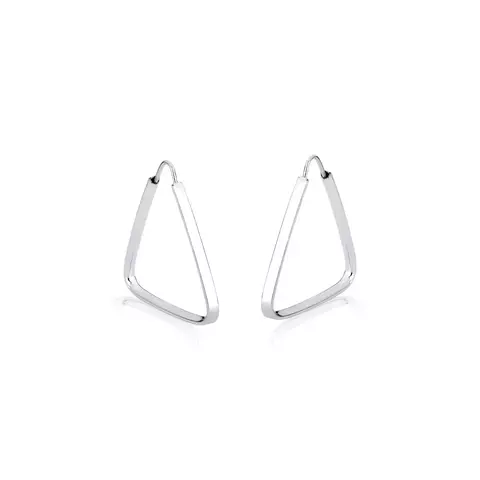 Argolinha Triângulo P - Prata 925**