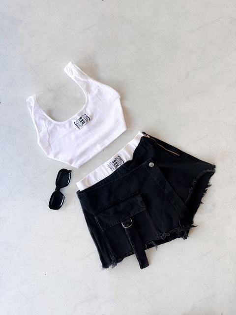 SKORT MUMBAI (NEGRO)