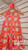 Vestido cereja rosa