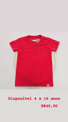 Camisa vermelha masculina