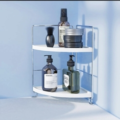 Organizador esquinero plateado/blanco "Mía" - comprar en línea