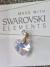 Dije plata cristal swarovski corazón - Ninah joyas