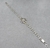 Pulsera plata y oro flor