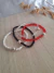 pulsera "negro" dona y bolita de plata, elastizada negro - tienda online