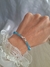 pulsera cristal bicono y bolitas de plata, elastizadas , ojito - comprar online