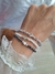 pulsera elastizada dona gris comb. ,ojito - en internet