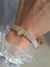 Pulsera plata y oro centro corazón - comprar online