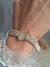 Imagen de Pulsera plata y oro centro corazón