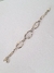 pulsera plata pantes centros ovales - Ninah joyas
