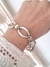 Pulsera plata y oro panter centros oval en internet