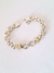 Pulsera plata y oro panter centro infinito - Ninah joyas