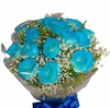 Buquê de rosas azuis