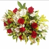 Buquê de rosas com astromelia