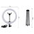 Ring light 8 polegadas (20cm) com tripé de mesa e suporte para celular