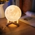 Luminária Lua Cheia 3d Abajur Touch 15cm Núcleos Quarto Galáxia Universo Deco