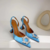Tacones Burdeos- Azul - comprar en línea