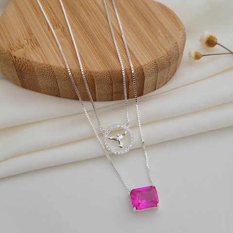 Escapulário Espirito Santo Prata 925