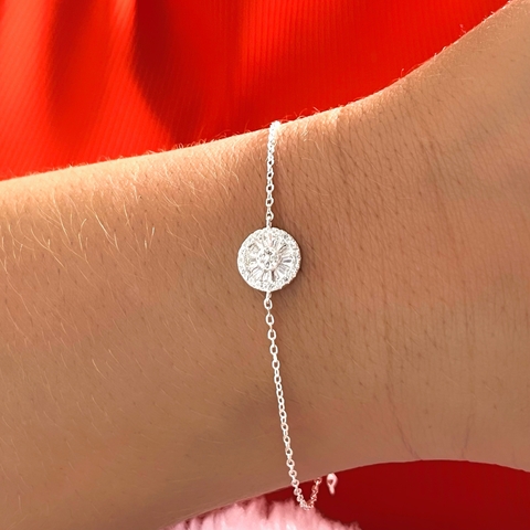 Pulseira Redonda Cristal Prata 925 - comprar online