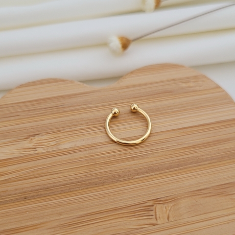 Piercing Meia Argola Fake Banhado a Ouro