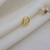 Piercing Argola Click Lisa Banhado a Ouro