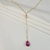 Colar Gravata Gotas Banhado a Ouro - Marquesa Joia