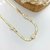 Choker Laminada 3 Corações Banhado a Ouro - comprar online