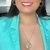Kit de Meia Argolas e Colar Longo com Cristais Banhado a Ouro - comprar online