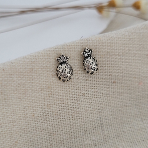 Brinco Abacaxi Prata 925 - comprar online