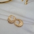 Argola Oval Cravejada Banhada a Ouro - Marquesa Joia
