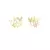 Brinco Ear Cuff de Borboletas Banhado a Ouro - loja online
