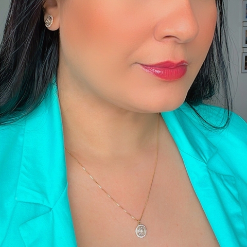 Conjunto Cristal Myra Banhado a Ouro - comprar online