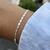 Pulseira Piastrine com Estampa Coração Prata 925