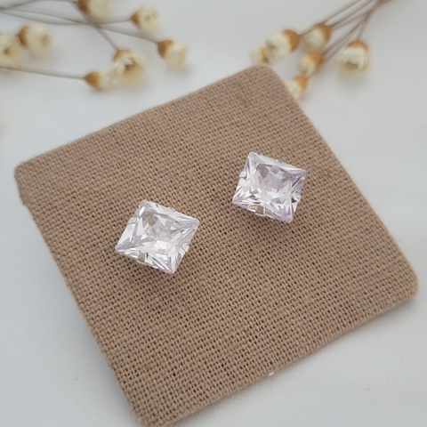 Brinco Ponto de Luz Quadrado Prata 925 - comprar online