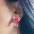 Conjunto Borboleta Rosa Banhado a Ouro - Marquesa Joia