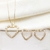 Imagem do Conjunto de Coração Cravejado Banhado a Ouro
