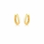 Argola Lisa Banhada a Ouro - comprar online