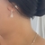Argolinha Lisa com Estrela Pendurada Prata 925