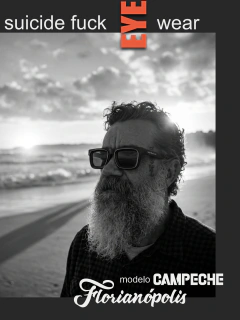 Óculos SFW / modelo Campeche / preto fosco. na internet