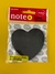 Bloco Adesivo Coração Preto Molin - 50 folhas