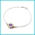Pulsera Maciza Centro Estampa Redondo (10mm)