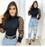 Blusa Feminina manga longa tule POA gola alta tendência feminina - comprar online