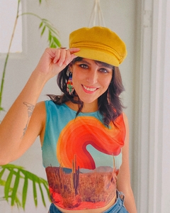 Top Retro "lineas de la Baja" - comprar en línea