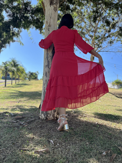 Vestido Beatriz Vermelho na internet