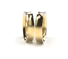 COD.AL011 ALIANÇA OURO 18K CONCAVA ANATÔMICA 4 MM na internet